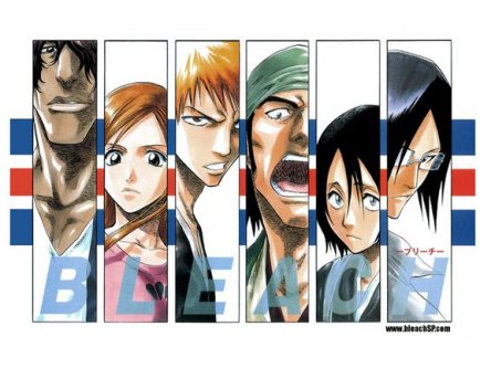 Chad, Orihime, Ichigo, Ganju, Hanataro, Ishida :)