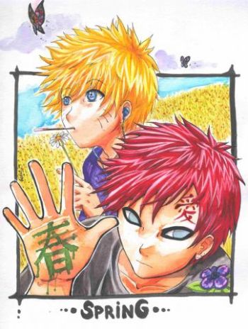 Gaara__Naruto_and_Spring Gaara__Naruto_and_Spring