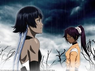 Soi Fong_and_Yoruichi